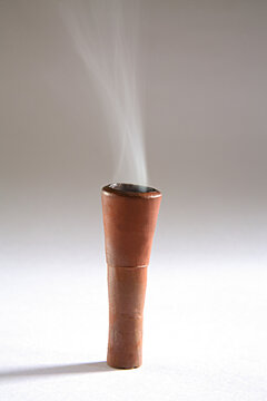 smoking pipe with smoke