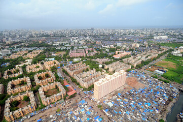 Fototapeta premium aerial view of mumbai