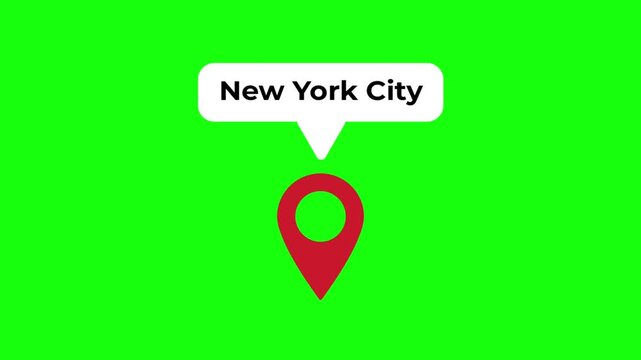 New York City Location Green Screen Animation