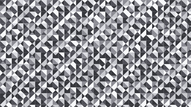 Modern grayscale triangle geometric seamless pattern abstract texture background for branding wallpaper and digital creative design