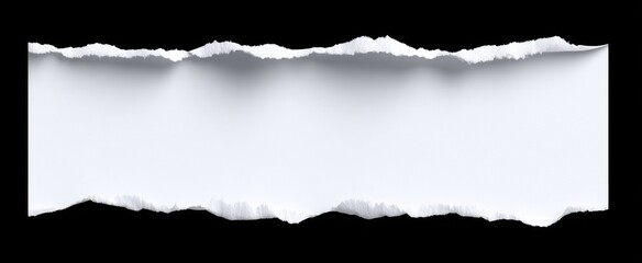 Fototapeta premium torn or ripped white paper evokes nostalgia with its realistic jagged edges on transparent png background