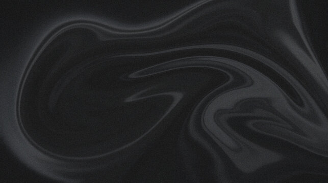 Minimalist dark liquid swirl abstract background, with grainy texture, and soft flowing, lines for modern, and digital