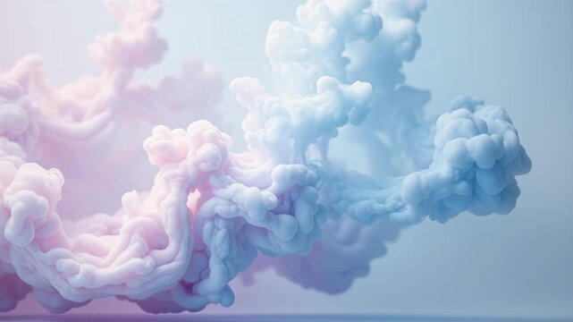 Ethereal Cloud Formation in Soft Pastel Colors