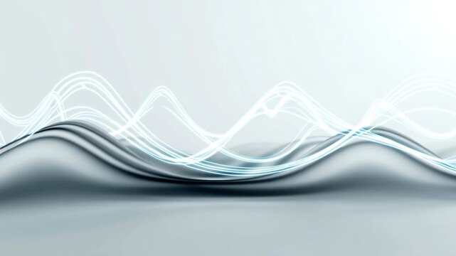 abstract blue wave background