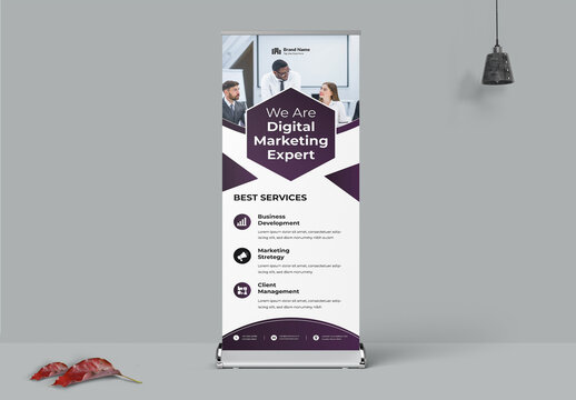 Business Roll Up Banner Template Design