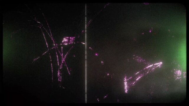 Flickering noisy grunge style film effect overlay loop.
