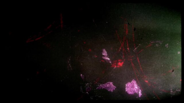 Flickering noisy grunge style film effect overlay loop.
