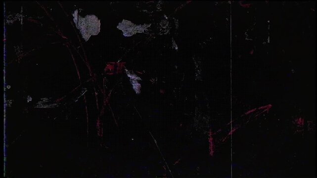 Flickering noisy grunge style film effect overlay loop.
