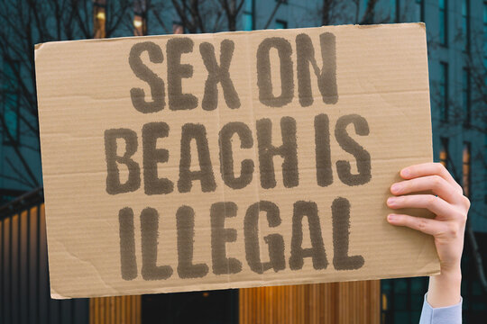 "Sex On Beach Is Illegal" public decency law confirms sexual activity on public beaches is a criminal offense. BEACH. SEX. REAL. ILLEGAL. LAW.