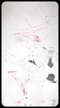 Flickering noisy grunge style film effect overlay loop.
