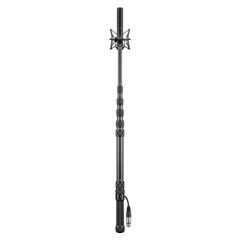 Long carbon fiber microphone boom pole with shock mount © BTG