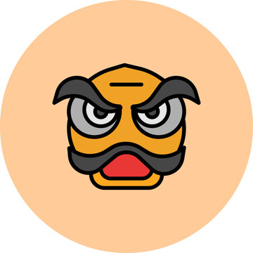 Nian Monster Icon Design