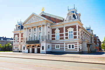 Naklejka premium Concertgebouw concert hall building in Amsterdam, Netherlands