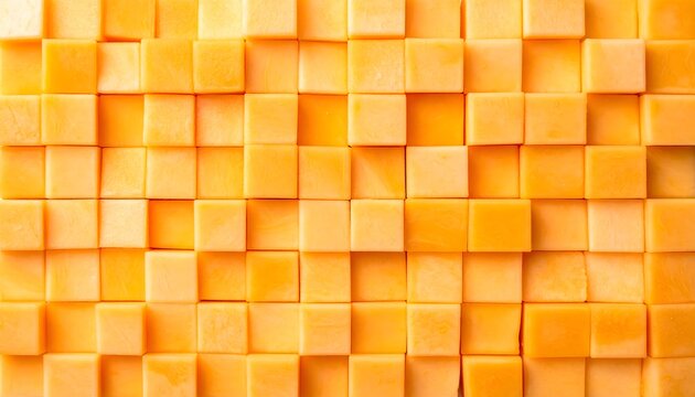 Composici&oacute;n abstracta de bloques naranjas en relieve con patr&oacute;n geom&eacute;trico moderno en tres dimensiones