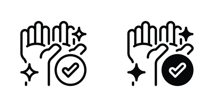 Hand Raising Vector Line Icon for education and communication