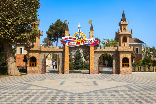 Central Park in Kulob city in southern Tajikistan