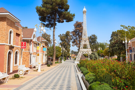 Central Park in Kulob city in southern Tajikistan