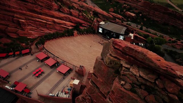 Aerial View Red Rocks Ampitheatre