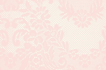 Fototapeta na wymiar Delicate pink lace pattern