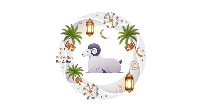 Eid Mubarak Ramadan Kareem festive background.