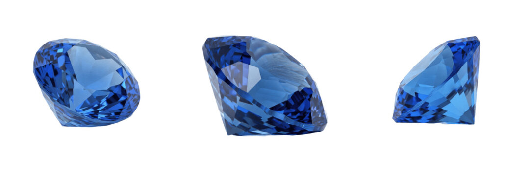 A beautiful blue gemstone isolated on white background high resolution jewelry photography for luxury accessories and precious stones research and gemstone collection and mineralogy study concepts.