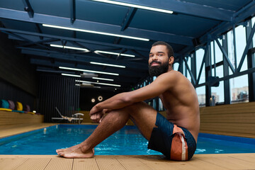 Naklejka premium Relaxation and serenity in a modern spa center with a focused vibe