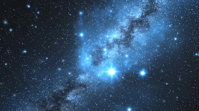 Cosmic vista of the galaxy with luminous stars against a dark backdrop