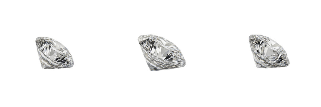 A sparkling diamond isolated on white background high resolution jewelry photography for luxury accessories and wedding engagement advertising and precious gemstone collection design assets.
