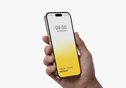 Hand Holding Phone Mockup