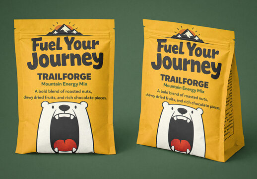 Trail Mix Bag Mockup