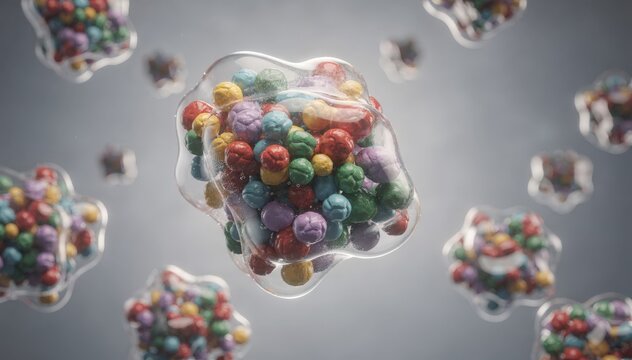 Medium shot of vibrant pigment particles undergoing silane surface treatment enhancing their adhesion and dispersion properties in industrial applications.