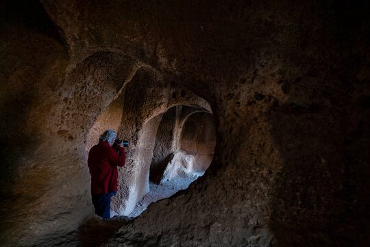Dara Ancient City, an important archaeological site with rock-cut structures and historic ruins in southeastern Mardin, T&uuml;rkiye
