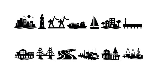 Obraz premium Collection of hand-drawn icons representing photography equipment and accessories