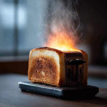 toast on a toaster