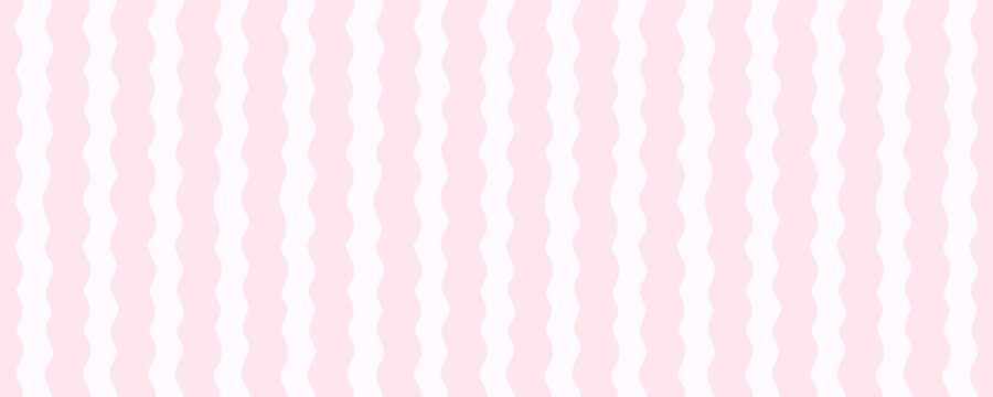 Watercolor baby stripe pattern seamless with blush pink vertical wave lines on white, soft hand painted pastel texture. Baby watercolor stripe pattern for nursery fabric or light wallpaper