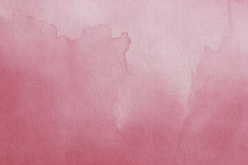 Fototapeta premium Pink watercolor background with a soft, textured style. The background features gentle pink hues, creating a calming pink atmosphere. Creative watercolor texture. Pink background with copy space.