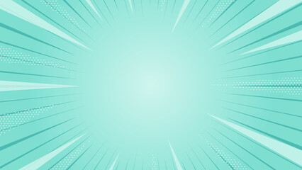 Mint Green Sunburst Radial Background for Summer Promotion, ミントグリーン 放射線 背景 ©  camellia