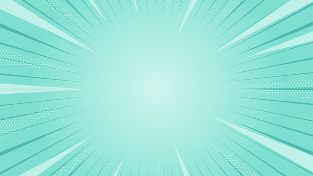 Mint Green Sunburst Radial Background for Summer Promotion, ミントグリーン 放射線 背景