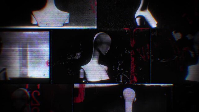 Flickering noisy grunge style film reel effect loop.
