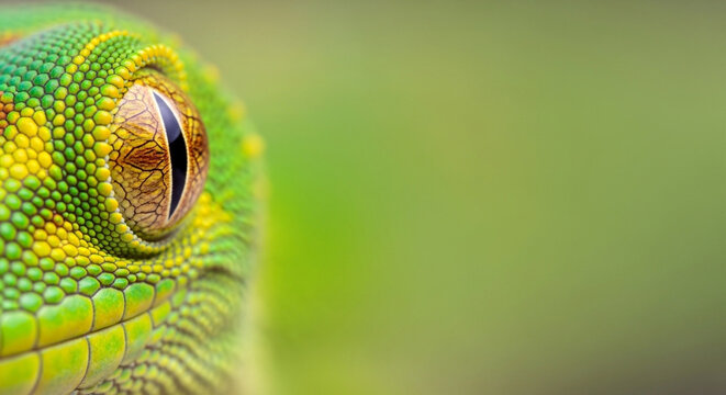 Macro Close-Up Gecko Skin Texture with Copy Space