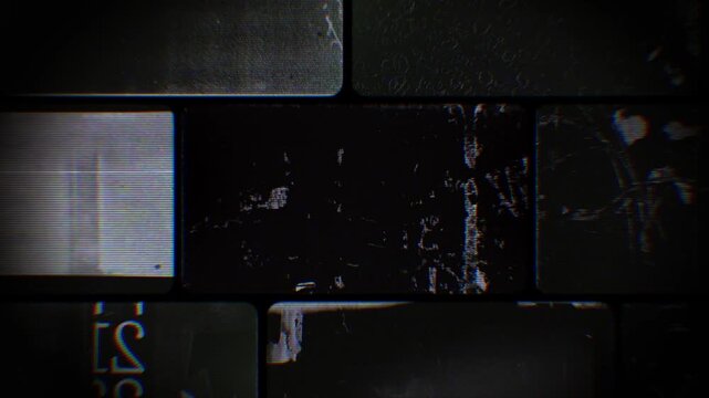 Flickering noisy grunge style film reel effect loop.
