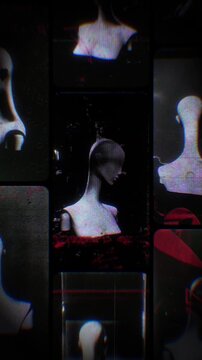 Flickering noisy grunge style film reel effect loop.
