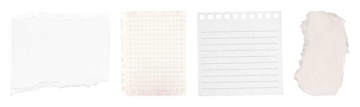 Torn paper textures collection
