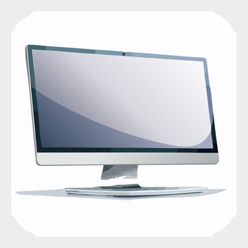 Ein schlanker, moderner Computer-Monitor 
