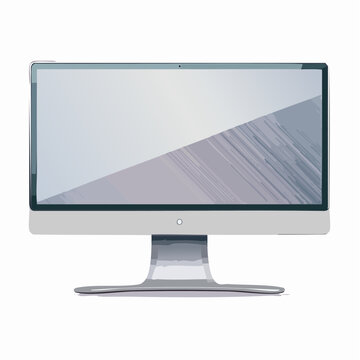 Ein schlanker, moderner Computer-Monitor 
