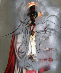 Fototapeta premium Un dessin représentant Jésus le Seigneur.