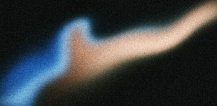 Dark blue and beige grainy gradient background with soft glow light and noise texture for banner black backdrop header poster cover design