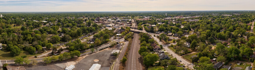 Obraz premium Broad view of Rock Hill in York county, South Carolina
