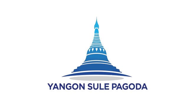 Iconic Yangon Sule Pagoda - A Symbol of Myanmars Rich Heritage.