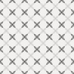 Fototapeta premium Seamless pattern of simple flat floral